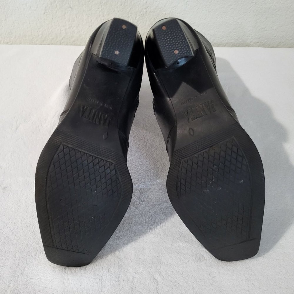 Janita Calf High Heeled Boots 22890, Black SZ 37 - Picture 10 of 15